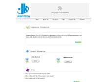 Tablet Screenshot of jkbio.com